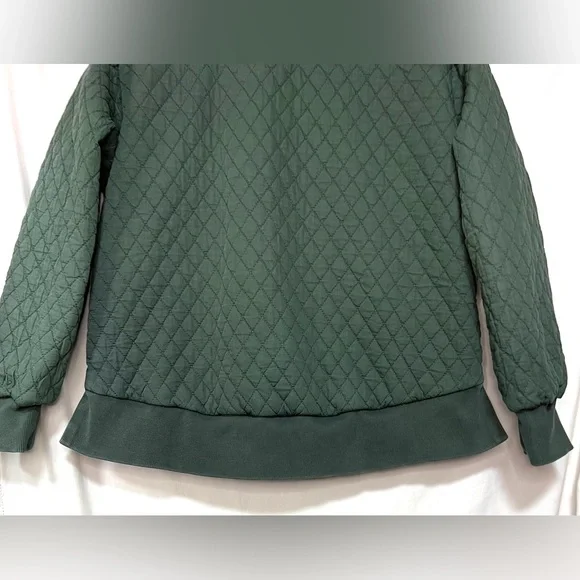 YFB Colton Reversible Cotton Quilted Bomber Jacket Army Green Outdoor Winter - Picture 12 of 13